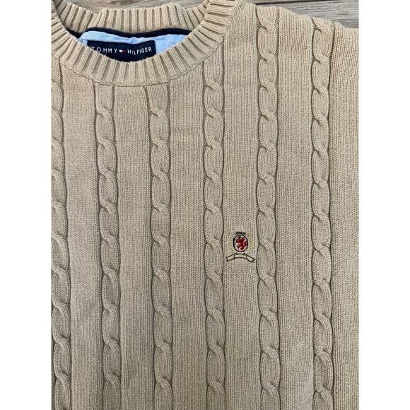 Tommy Hilfiger Mens Size XL Fishermans Sweater Cable Knit Pullover Preppy - Picture 2 of 6